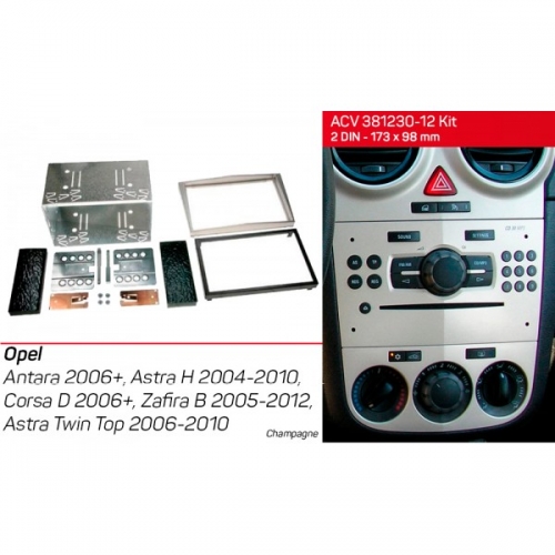 Перехідна рамка ACV Opel (381230-12 kit) № Фото 1