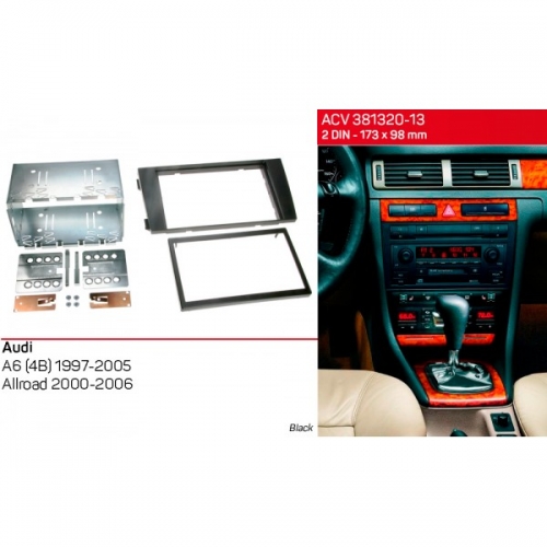Перехідна рамка ACV Audi A6 2001-2004 (381320-13 kit) № Фото 1