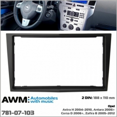 Перехідна рамка AWM Opel black (781-07-103)