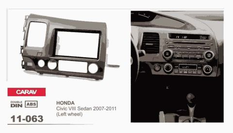 Переходная рамка Carav Honda Civic VIII 4D 2007-2011 (11-063)