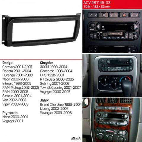 Переходная рамка ACV Chrysler Neon (281145-03)
