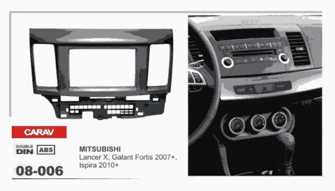 Переходная рамка Carav Mitsubishi Lancer X 2007-2012 (08-006)