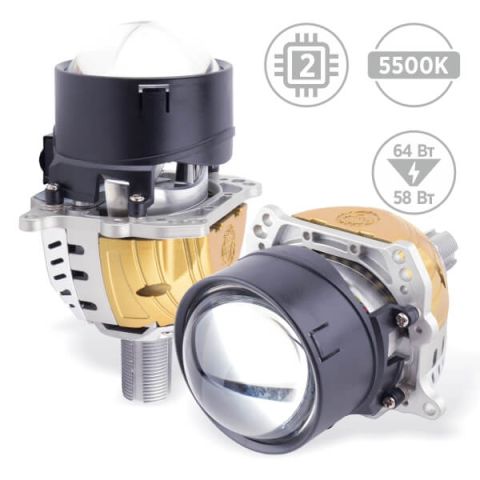 LED линзы AMS Bi-LED ULTRA U1 2.5" F/R