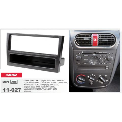Переходная рамка Carav Opel Agila, Astra, Combo, Corsa, Meriva, Omega, Signum, Tigra, Vectra, Vivaro (11-027)