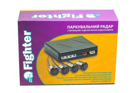 Парктроник Fighter FPS-01V черный