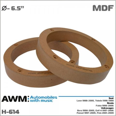 Проставки под динамики AWM H-614SkodaVWSeat